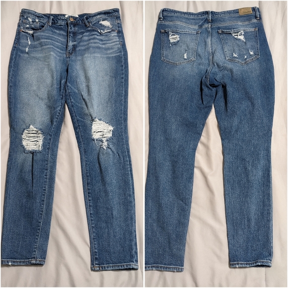 SOLD Buckle BKE Parker Universal Fit Ripped Jeans Sz 33 High Rise Style ABK2792 - Picture 4 of 7